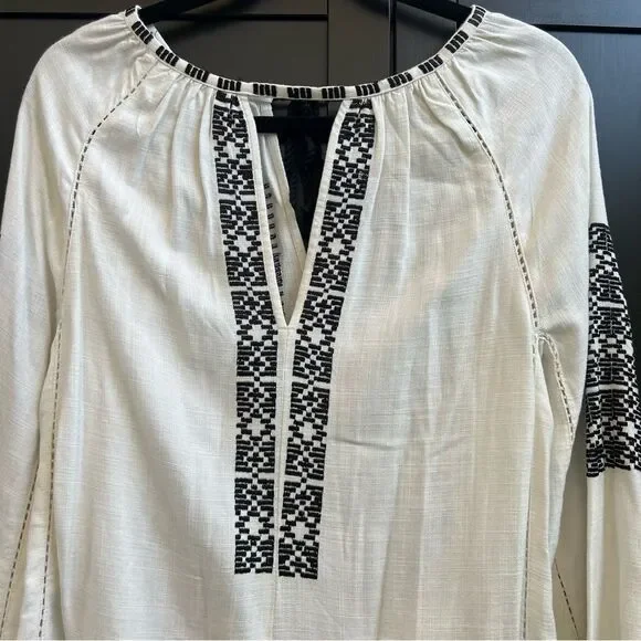 Jigsaw Embroidered Long Sleeve Top Size Small - Picture 4 of 7